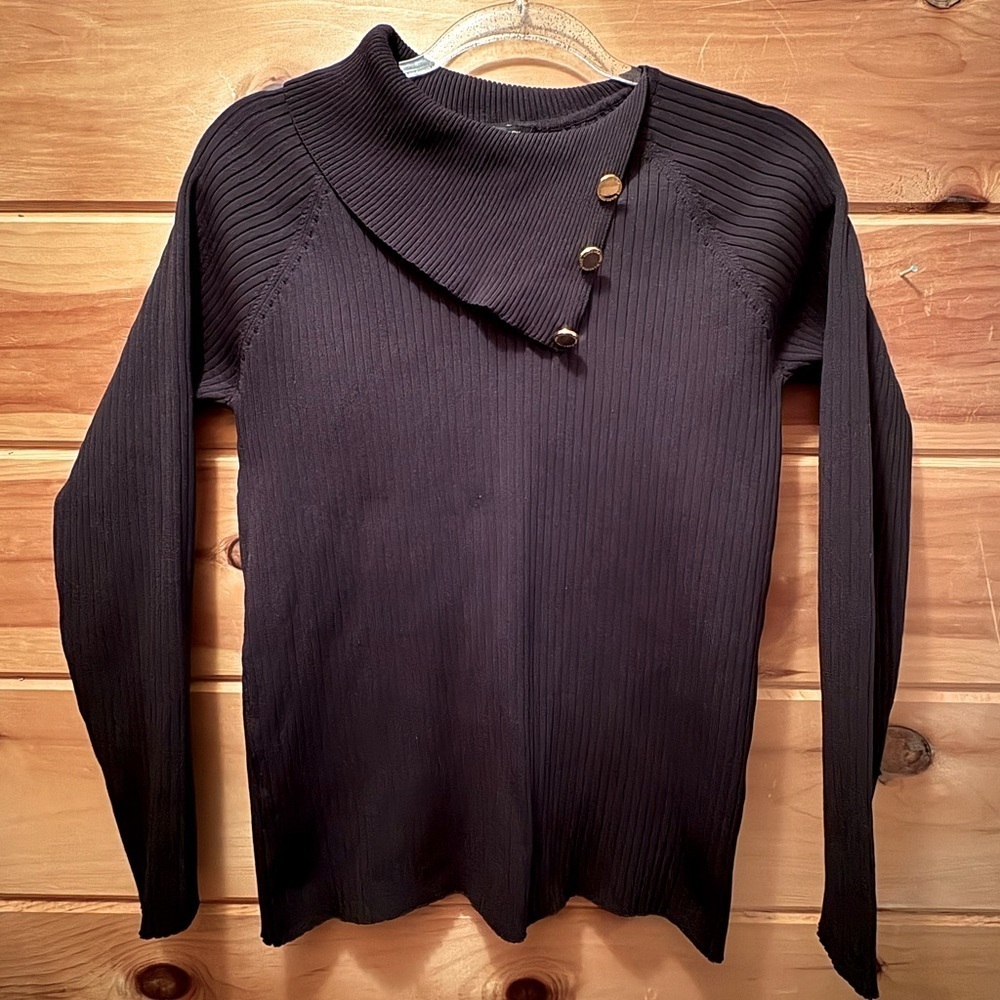 Marc New York Sweater with gold buttons